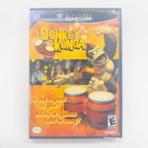Donkey Konga Nintendo GameCube CIB Complete w/ Manual Tested Authentic